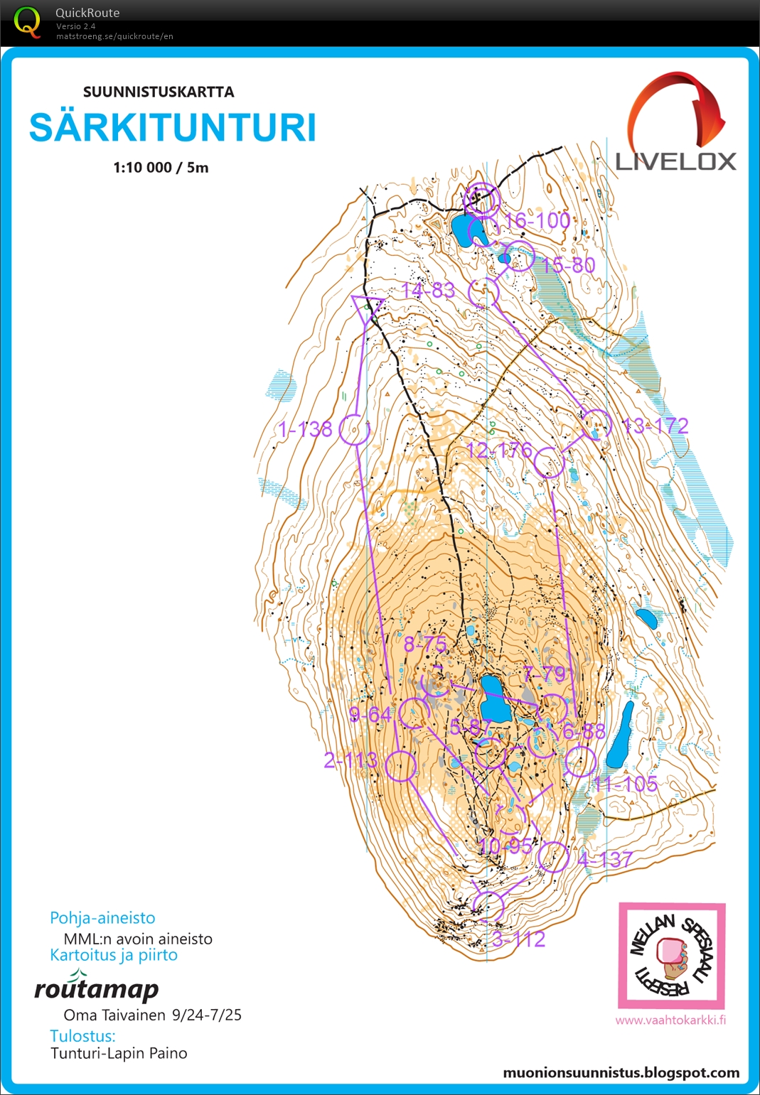Särkitunturin keskimatka (22-07-2025)