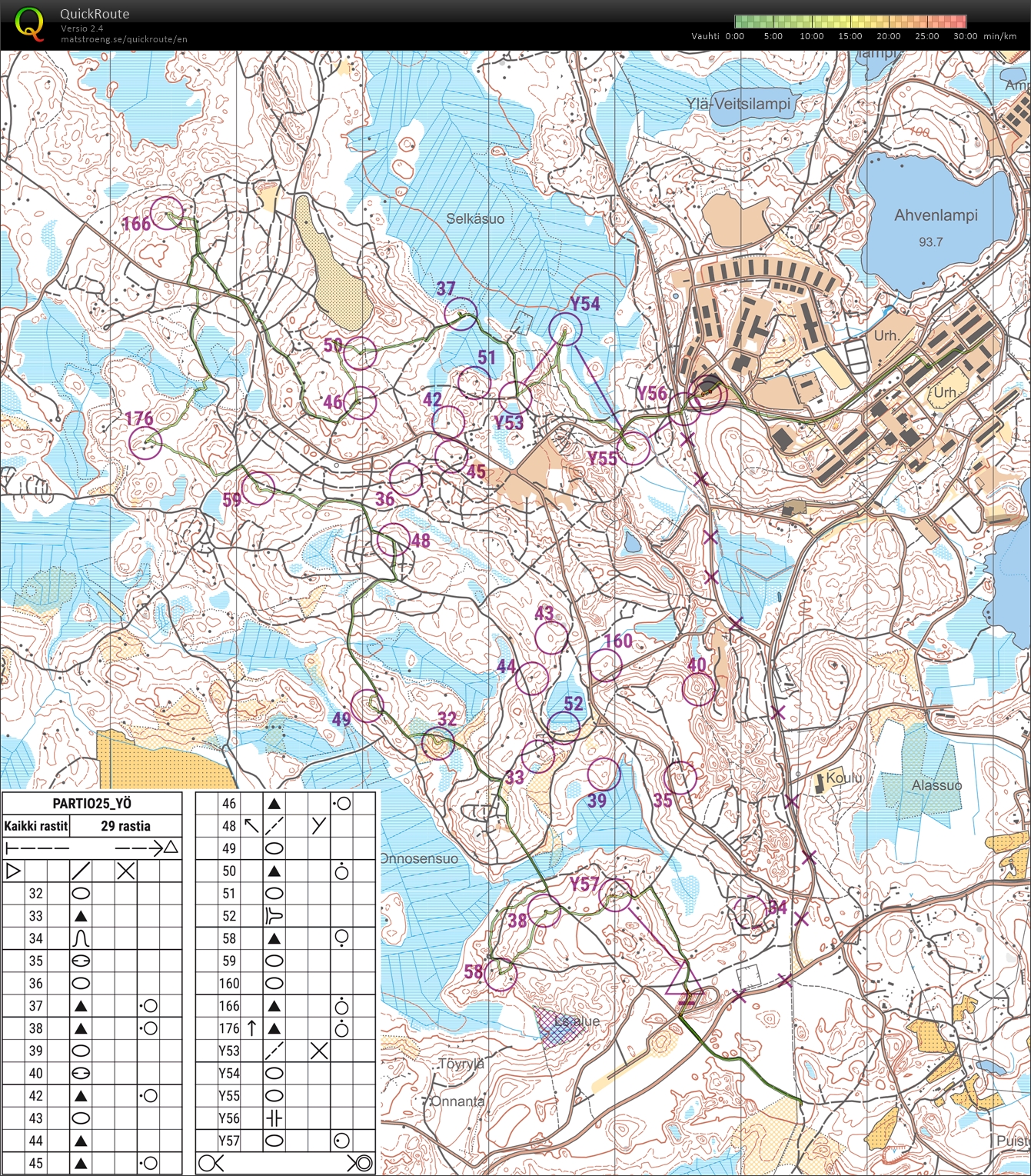 Suunnistuksen sotilas-SM partion yöosuus (24.09.2025)